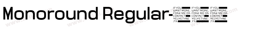Monoround Regular字体转换